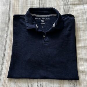 Banana Republic Blue Short Sleeve Polo